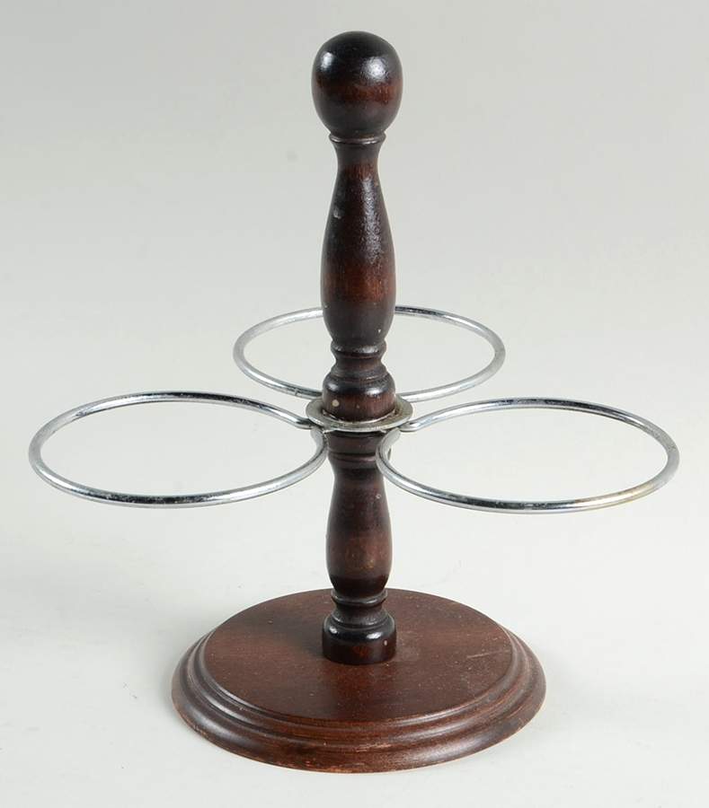 Heritage White Metal/Wood Stand for 3 Jam/Relish Servers by Pfaltzgraff-1