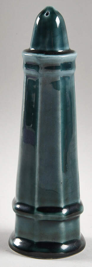 Heritage Williamsburg Blue Green Oversized Salt Shaker by Pfaltzgraff-1