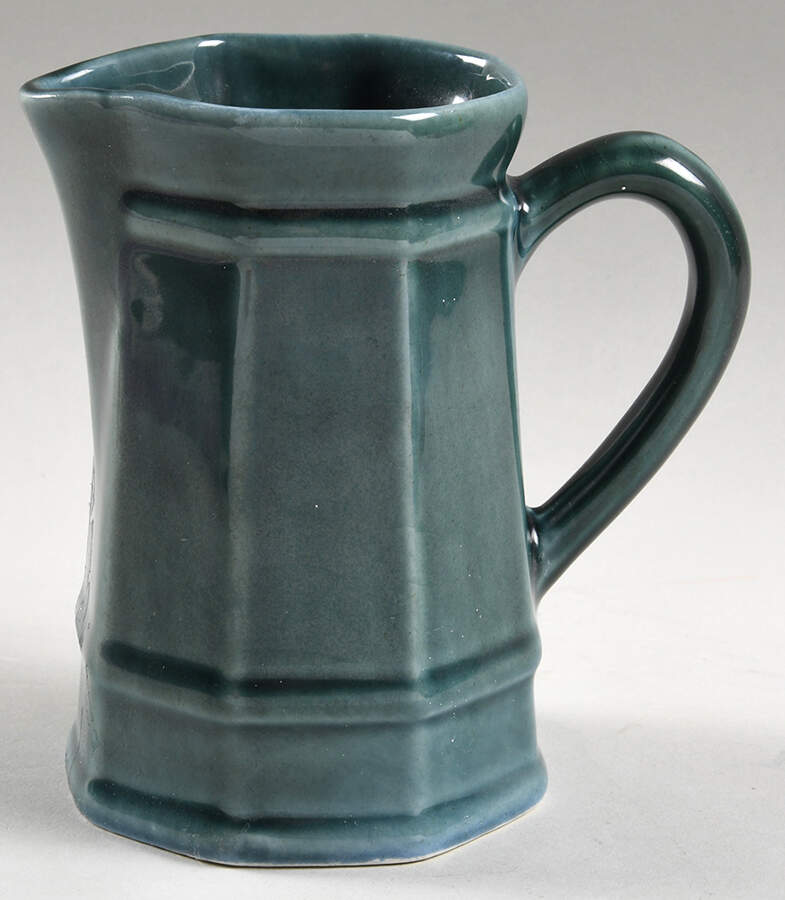 Heritage Williamsburg Blue Green Creamer by Pfaltzgraff-1