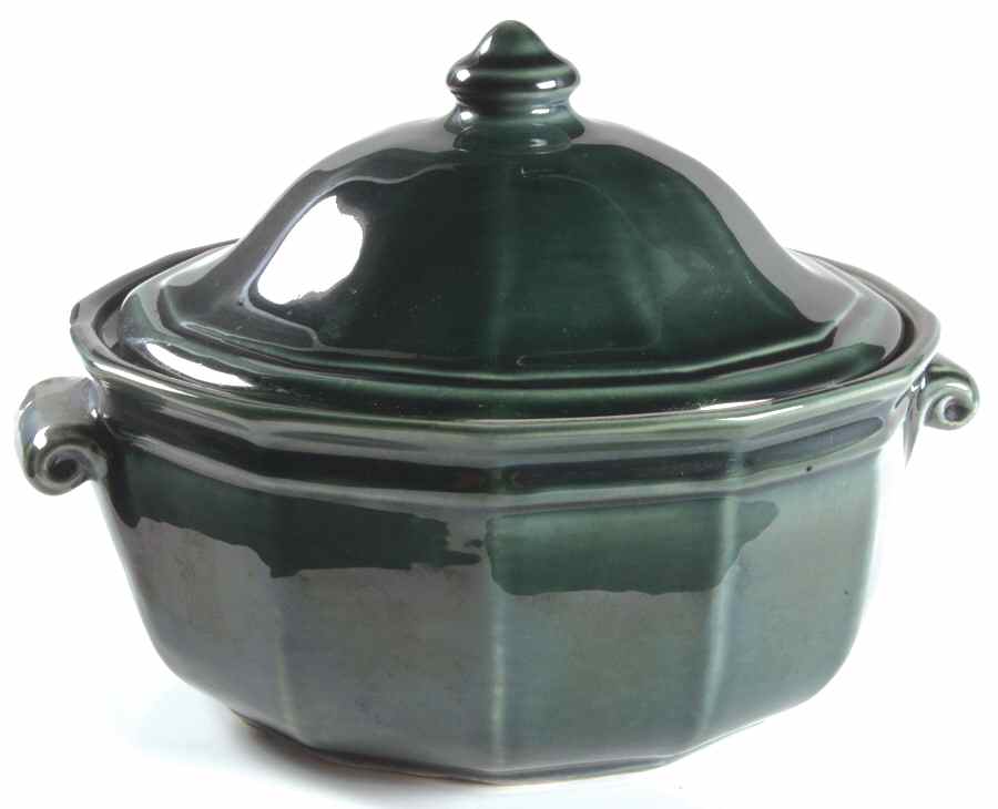 Heritage Williamsburg Blue Green 2.25 Qt Round Covered Casserole by Pfaltzgraff-1