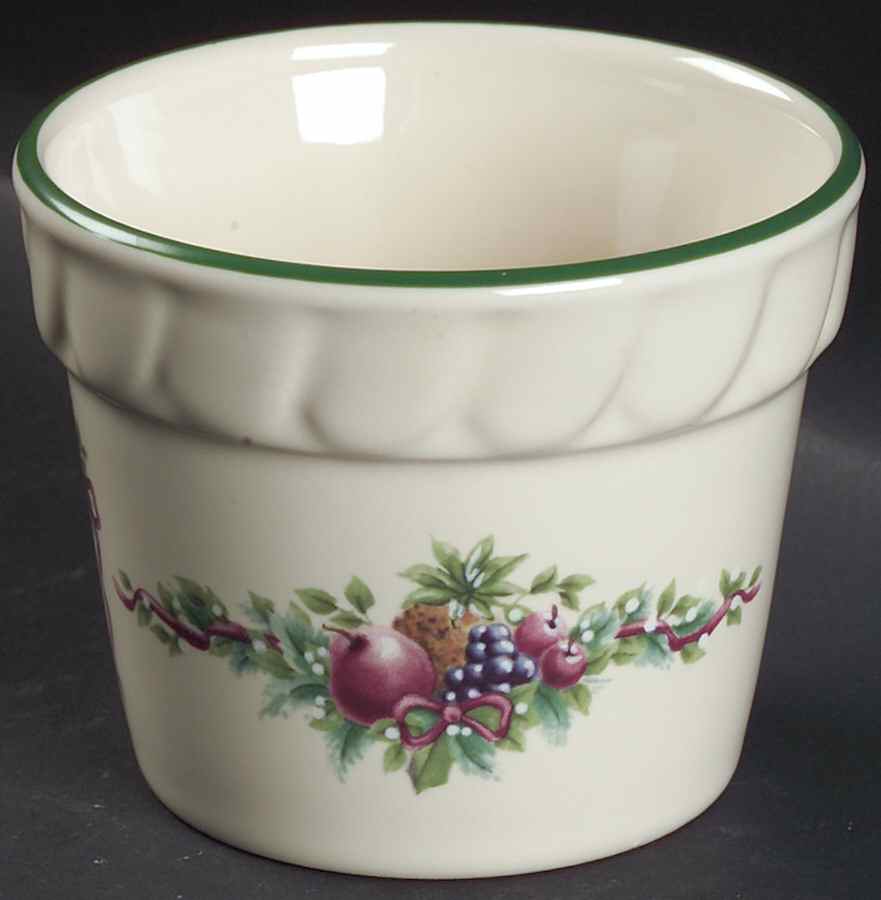 Holly Joy Votive Flower Pot by Pfaltzgraff-1
