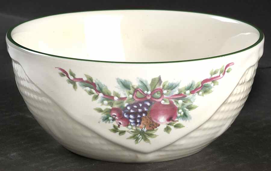Holly Joy Small Basket Bowl by Pfaltzgraff-1