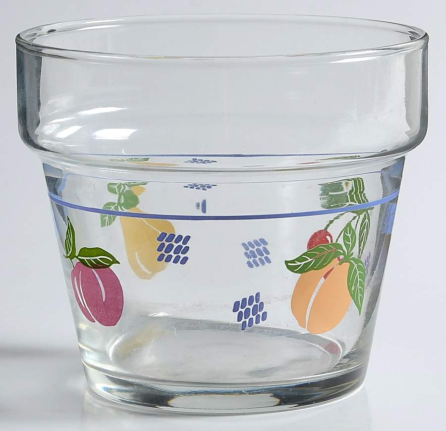 Hopscotch (Fruit) Glassware Flower Pot/Votive by Pfaltzgraff-1