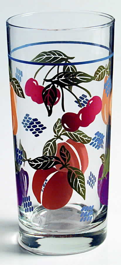 Hopscotch (Fruit) 14 Oz Glassware Tumbler by Pfaltzgraff-1