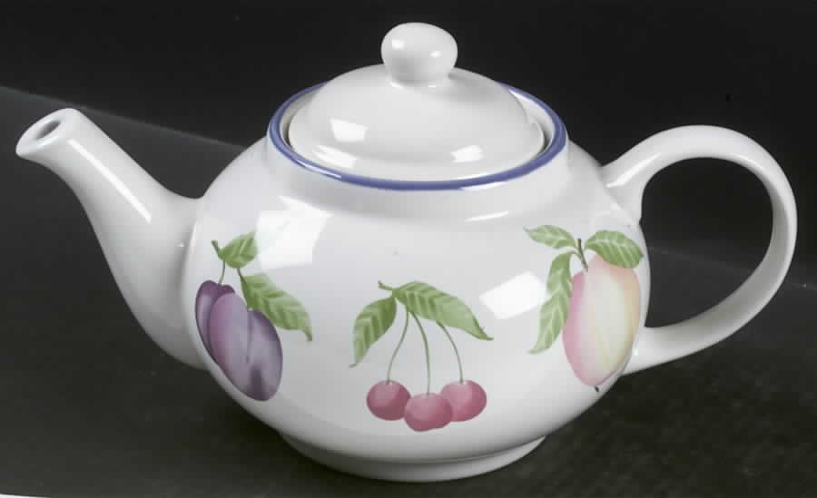 Hopscotch (Fruit) Teapot & Lid by Pfaltzgraff-1