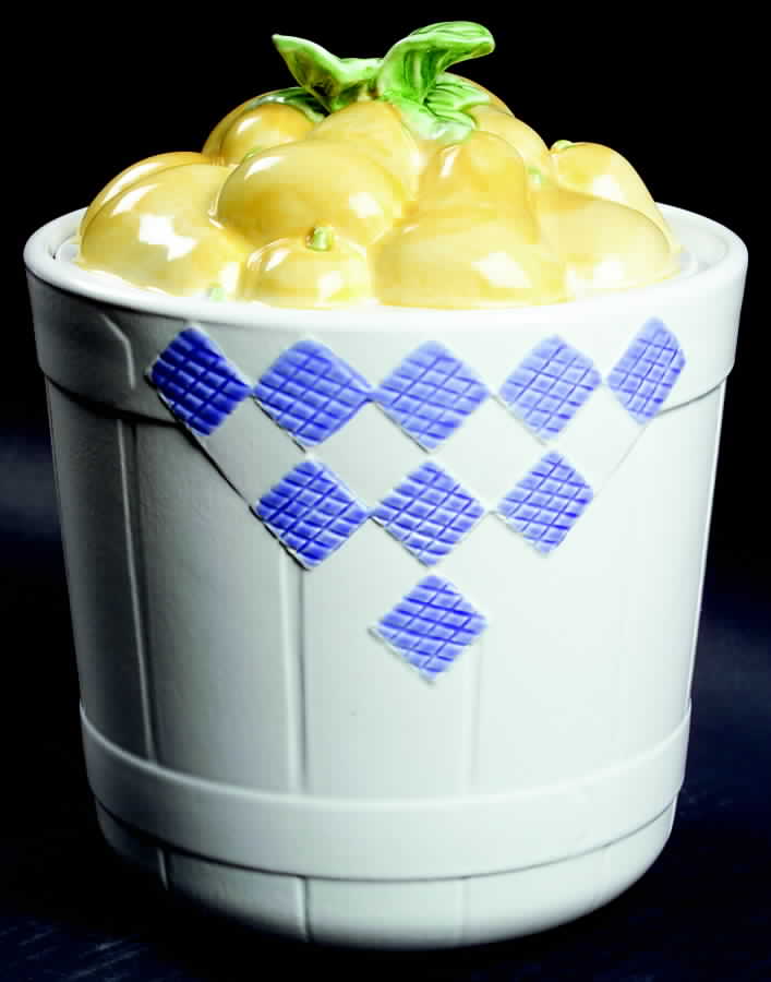 Hopscotch (Fruit) 6" Canister & Lid by Pfaltzgraff-1