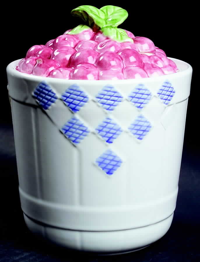 Hopscotch (Fruit) 5" Canister & Lid by Pfaltzgraff-1