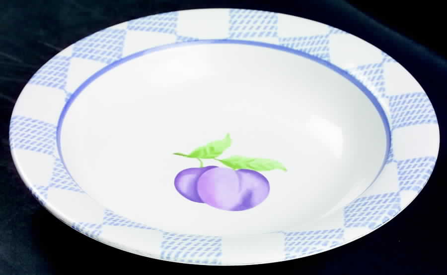 Hopscotch (Fruit) Rim Soup Bowl by Pfaltzgraff-1