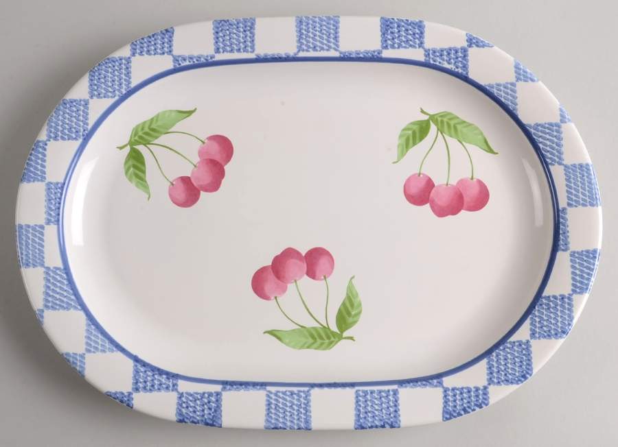 Hopscotch (Fruit) 14" Oval Serving Platter by Pfaltzgraff-1