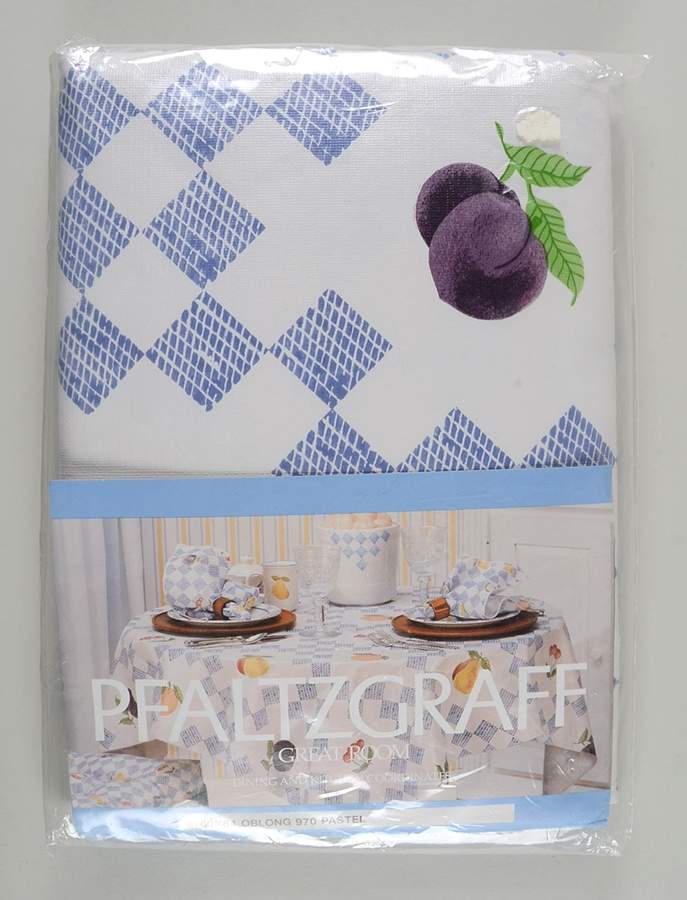 Hopscotch (Fruit) 60" X 84" Rectangular Vinyl Tablecloth by Pfaltzgraff-1