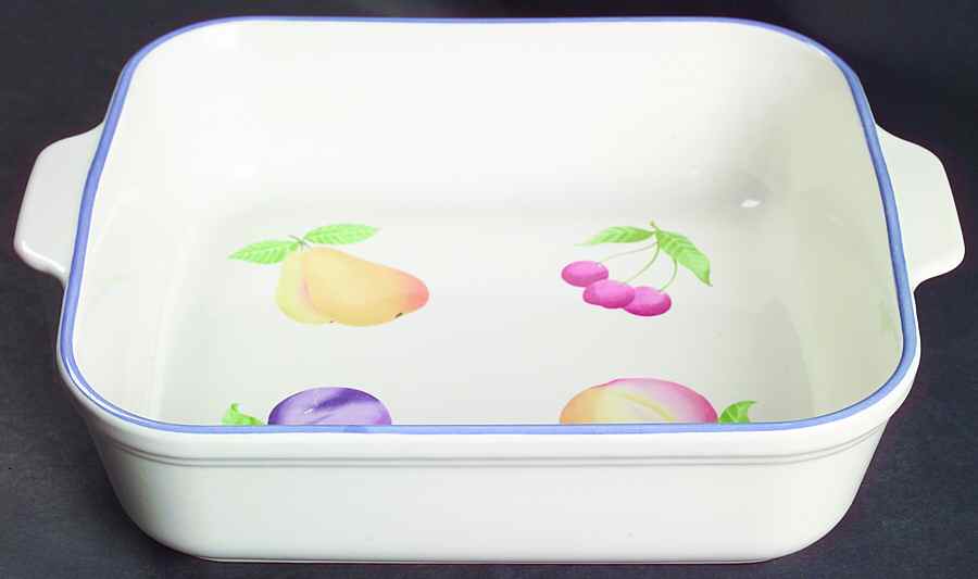 Hopscotch (Fruit) 10" Square Baker by Pfaltzgraff-1