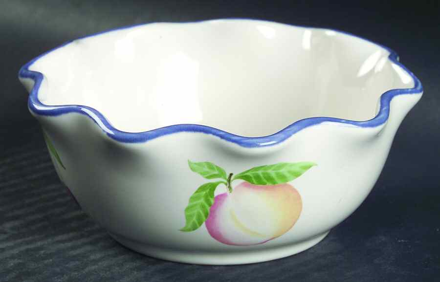 Hopscotch (Fruit) Fluted Chip/Dip Bowl by Pfaltzgraff-1
