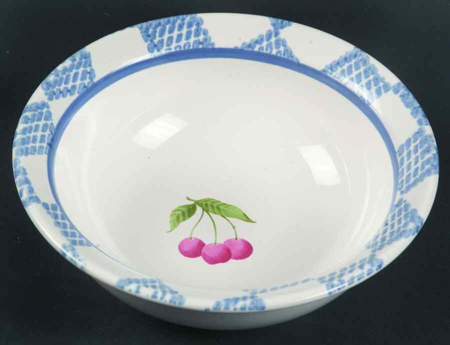 Hopscotch (Fruit) Rim Fruit/Dessert (Sauce) Bowl by Pfaltzgraff-1