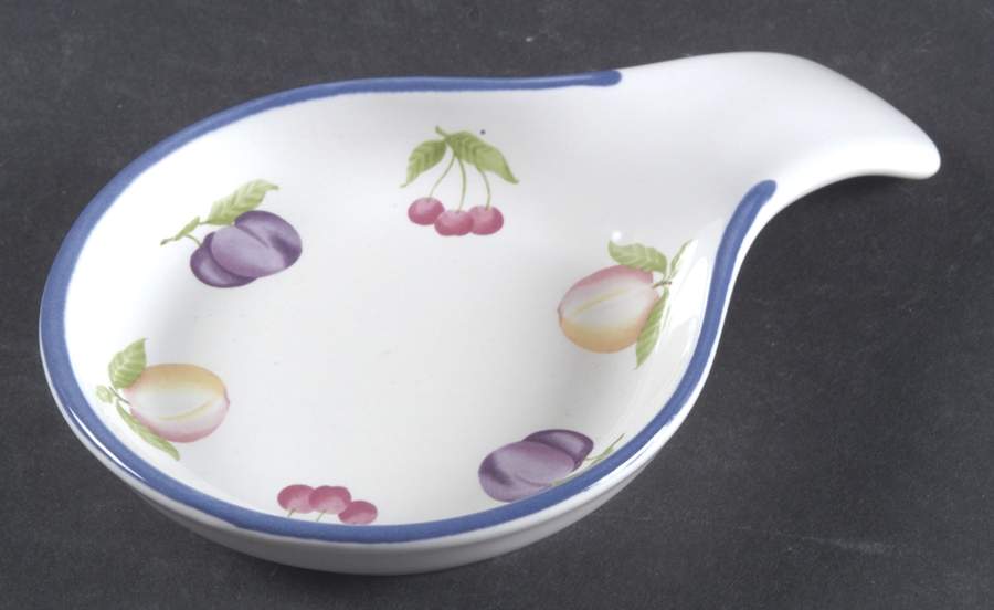 Hopscotch (Fruit) Spoon Rest/Holder (Holds 1 Spoon) by Pfaltzgraff-1