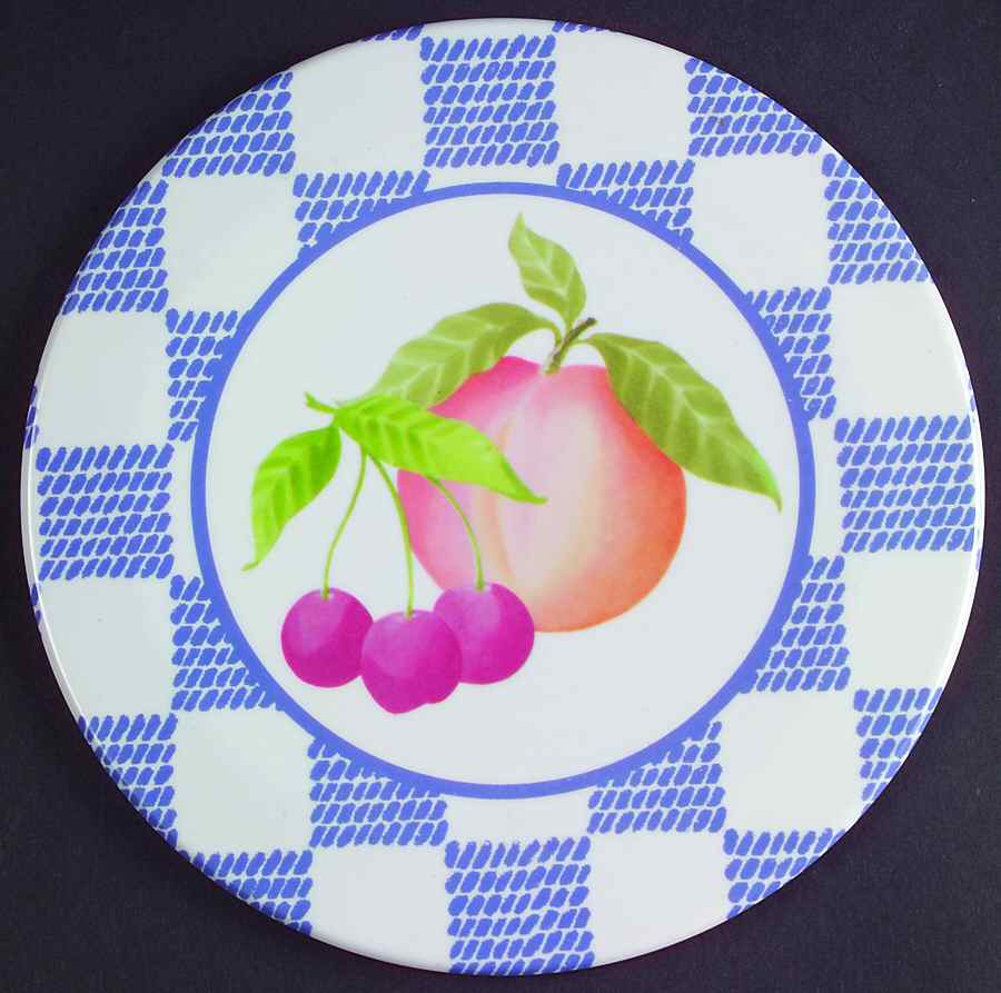 Hopscotch (Fruit) Melamine/Melmac Trivet by Pfaltzgraff-1
