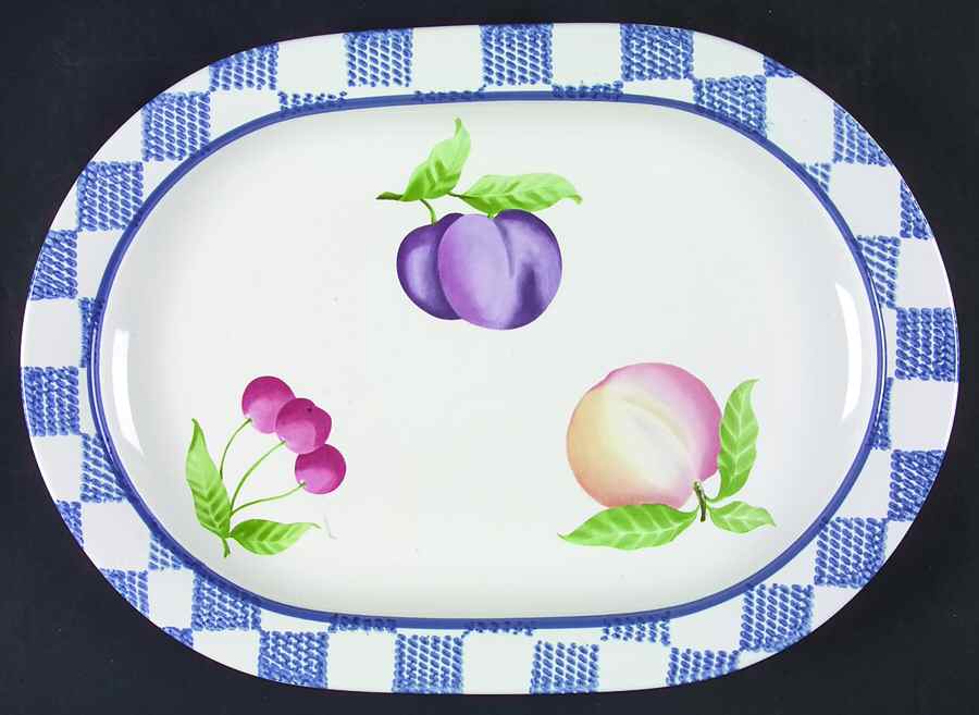Hopscotch (Fruit) 14" Oval Serving Platter by Pfaltzgraff-1