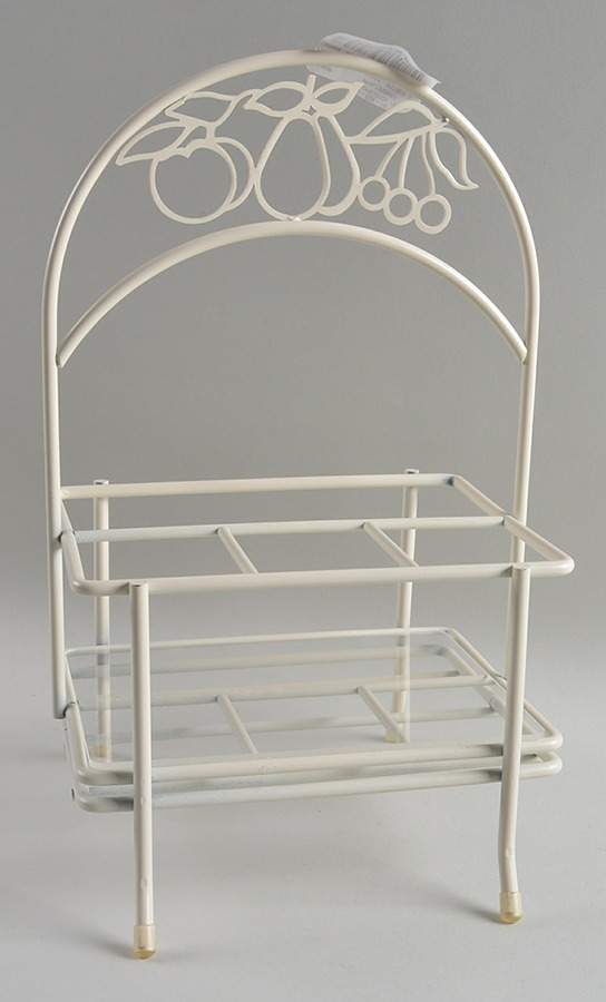 Hopscotch (Fruit) Metal Flatware/Napkin Caddy by Pfaltzgraff-1