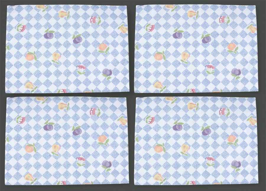 Hopscotch (Fruit) Cloth Placemat - Set of 4 by Pfaltzgraff-1