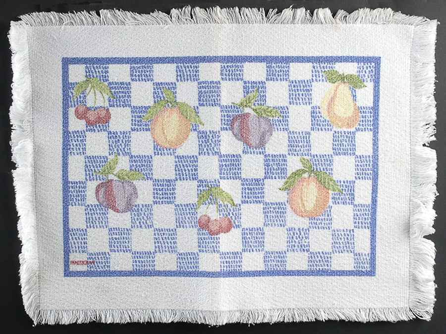 Hopscotch (Fruit) Cloth Placemat by Pfaltzgraff-1