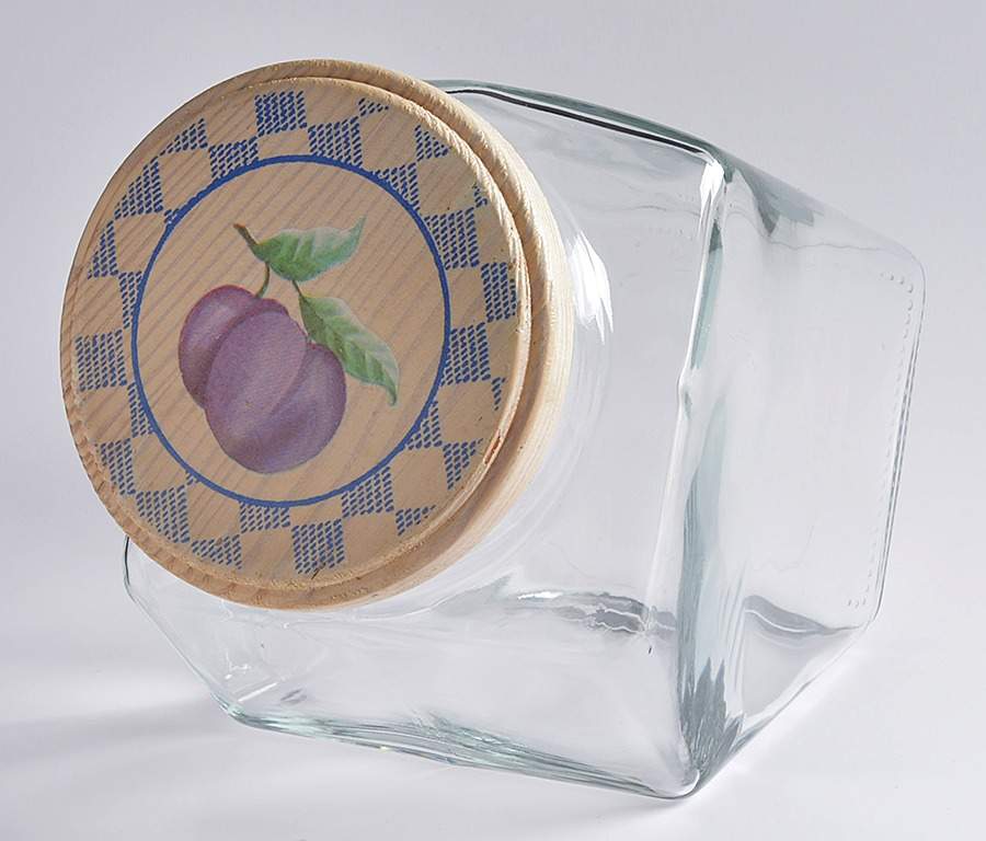 Hopscotch (Fruit) Large Glassware Canister by Pfaltzgraff-1