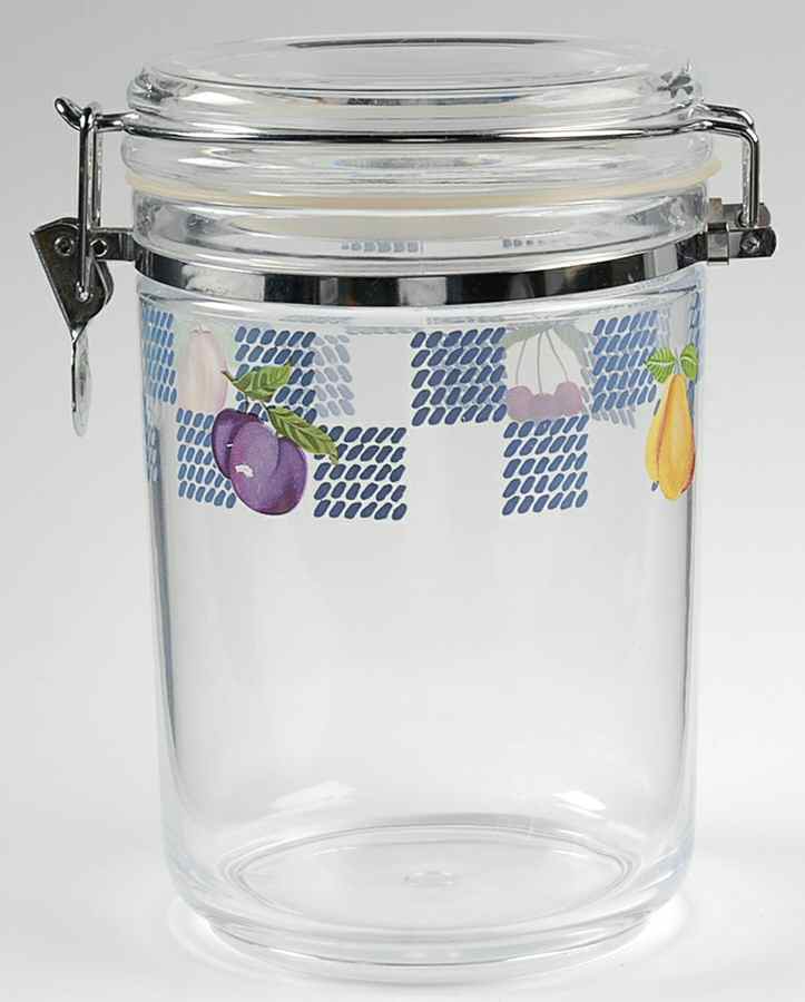 Hopscotch (Fruit) Large Acrylic Storage Jar & Lid by Pfaltzgraff-1