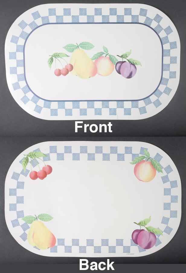 Hopscotch (Fruit) Reversible Vinyl Placemat by Pfaltzgraff-1