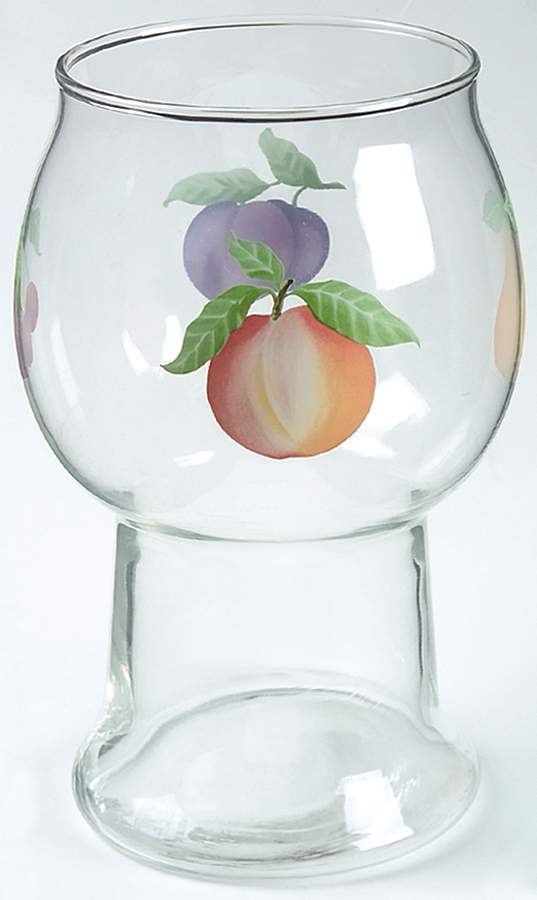 Hopscotch (Fruit) Glass Pillar Float Candleholder by Pfaltzgraff-1
