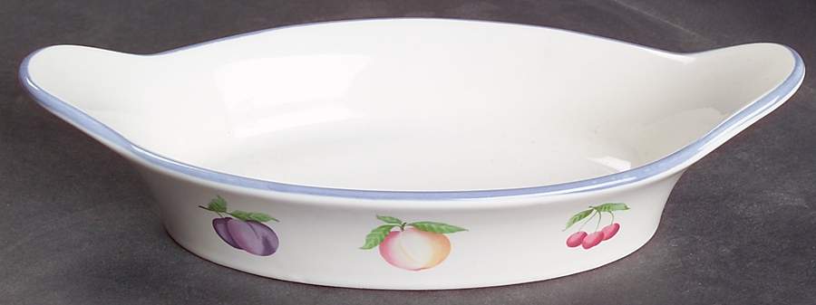 Hopscotch (Fruit) 8" Augratin by Pfaltzgraff-1