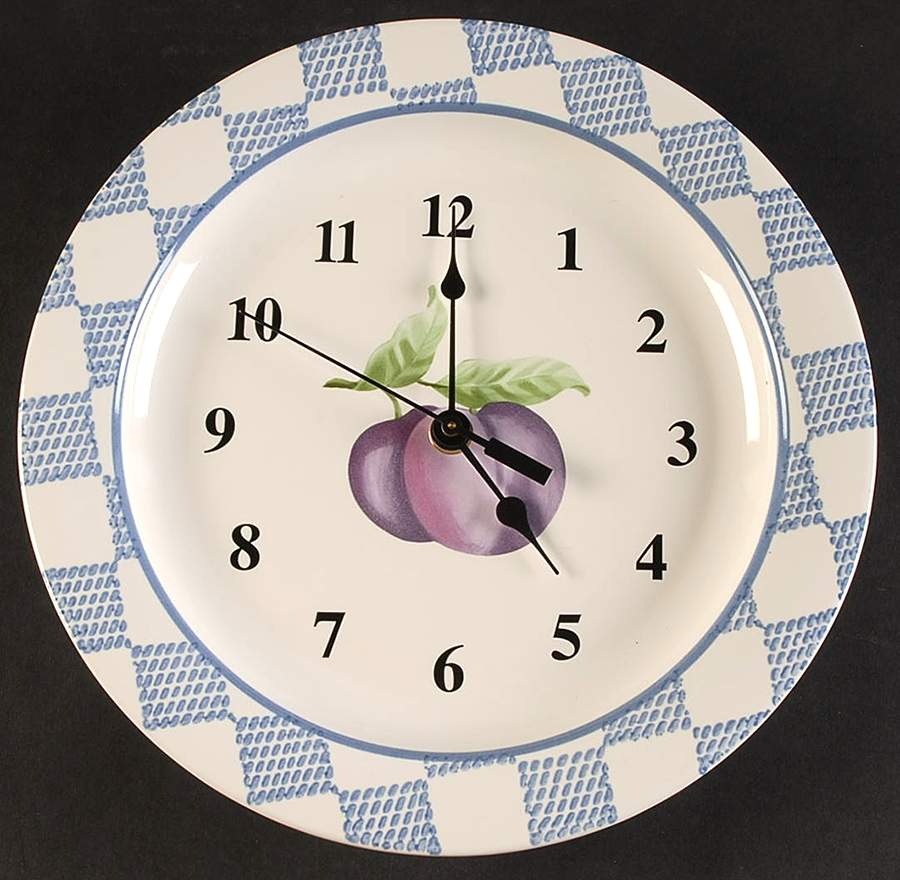 Hopscotch (Fruit) 1-2" depth  Clock Plate HC by Pfaltzgraff-1