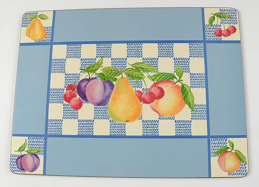 Hopscotch (Fruit) Corkboard Placemat by Pfaltzgraff-1