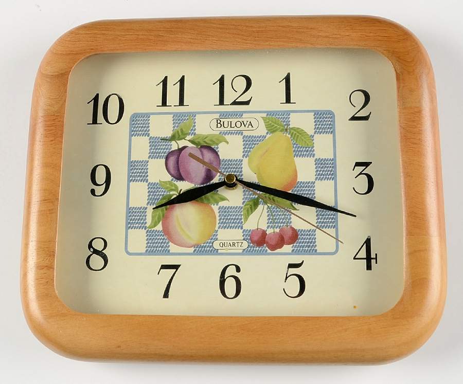 Hopscotch (Fruit) Hanging Wall Clock by Pfaltzgraff-1