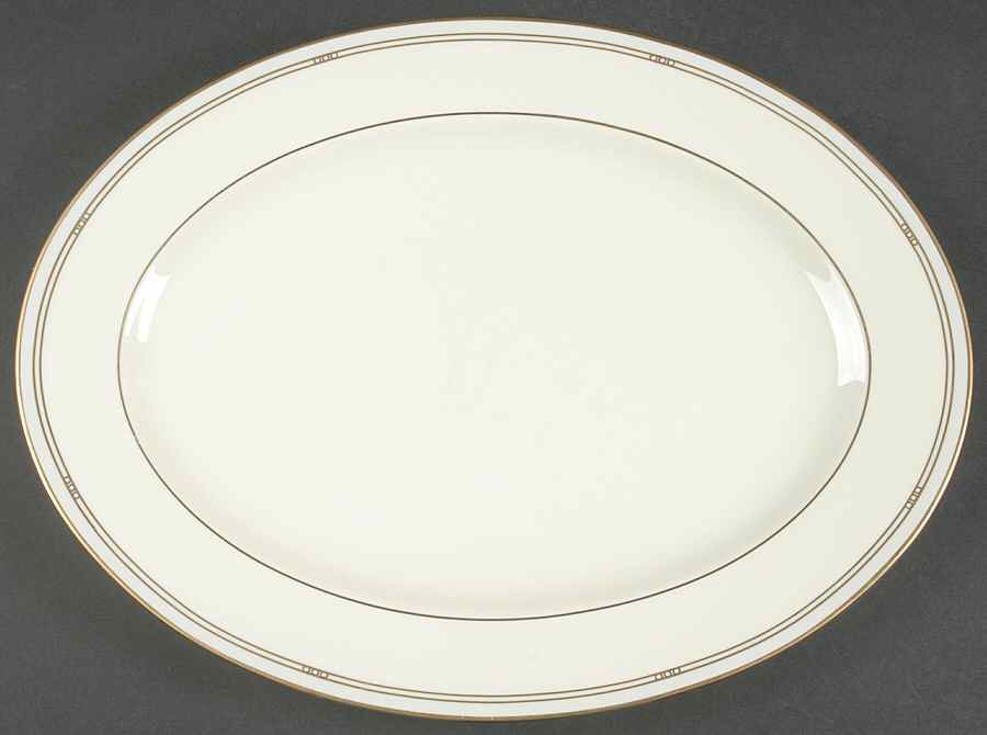 Innocence 14" Oval Serving Platter by Pfaltzgraff-1