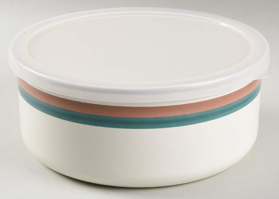 Juniper 71/4" Metal Bowl W/Plastic Lid by Pfaltzgraff-1