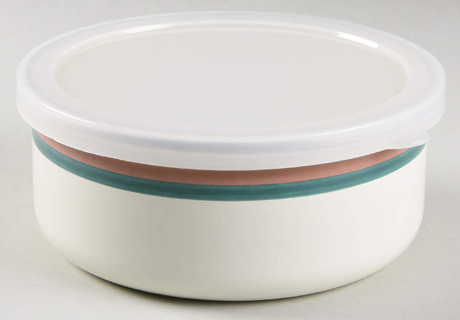 Juniper Bowl-Metal 5 3/4 W/Plastic Lid by Pfaltzgraff-1