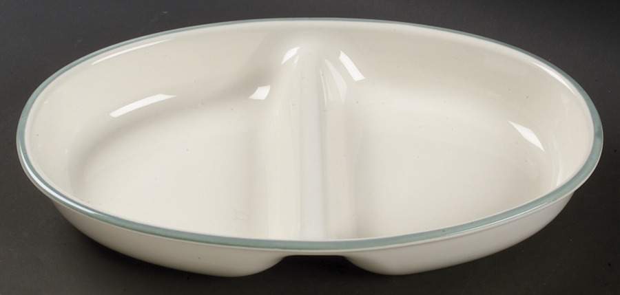 Juniper 12" Oval Divided Vegetable Bowl by Pfaltzgraff-1