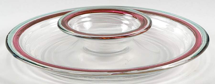Juniper 2-Piece Glassware Chip and Dip Set by Pfaltzgraff-1