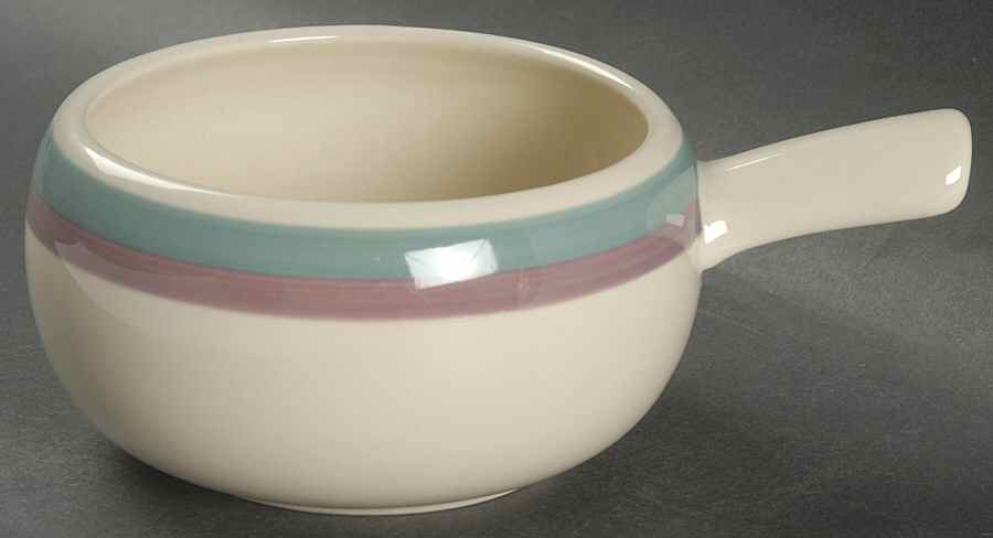 Juniper One Stick Handled Soup/Snack Bowl (use with SNTR11) by Pfaltzgraff-1
