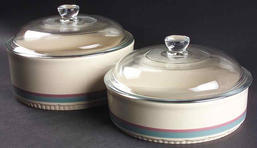 Juniper 4-Piece Bakeware Set (2 Bakers with Lids) by Pfaltzgraff-1