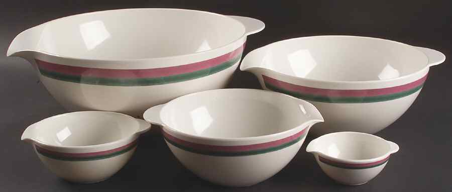 Juniper (Set of 5) Nesting Melamine Mixing Bowls by Pfaltzgraff-1