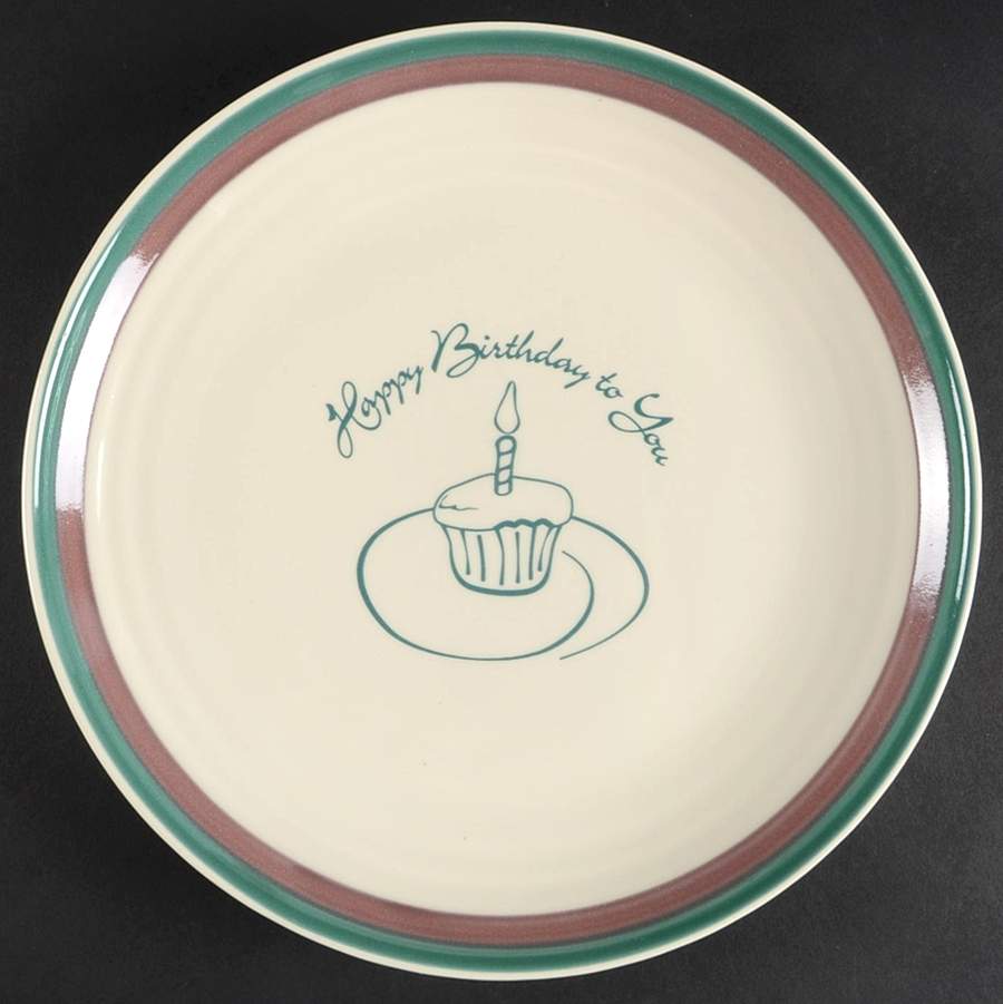 Juniper "Happy Birthday" Dinner Plate by Pfaltzgraff-1