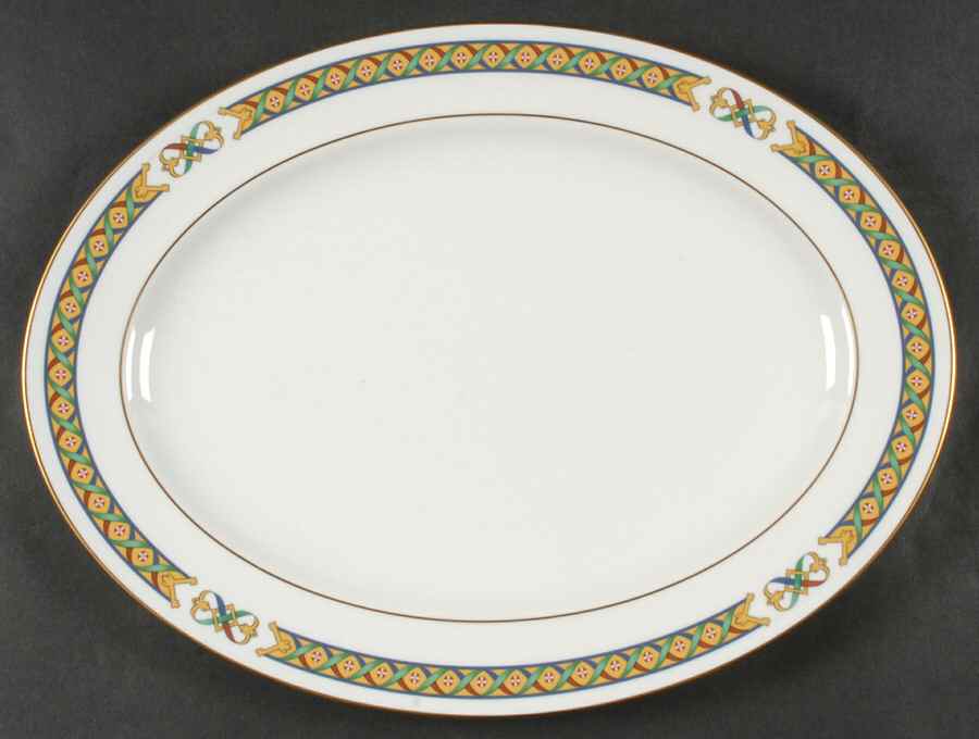 Keltie 14" Oval Serving Platter by Pfaltzgraff-1