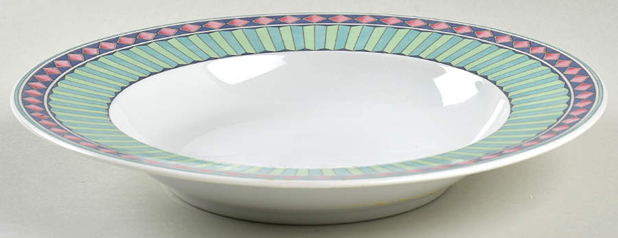 Luminescence Large Rim Soup Bowl by Pfaltzgraff-1