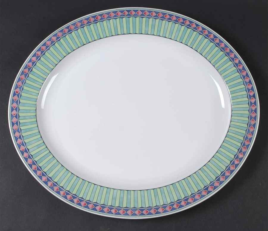Luminescence 14" Oval Serving Platter by Pfaltzgraff-1