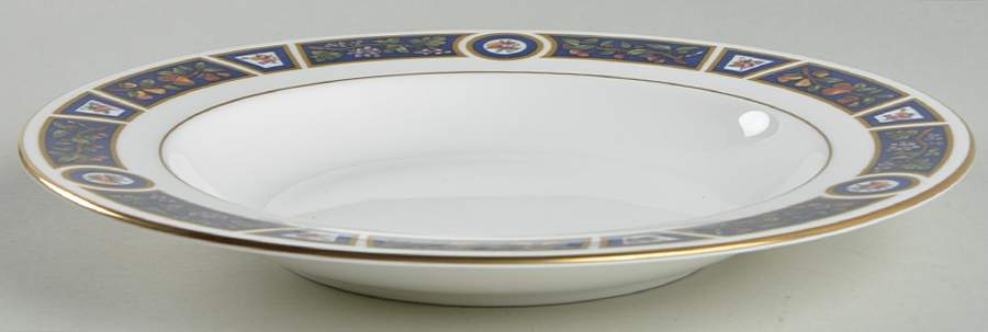 Marble Garden Large Rim Soup Bowl by Pfaltzgraff-1