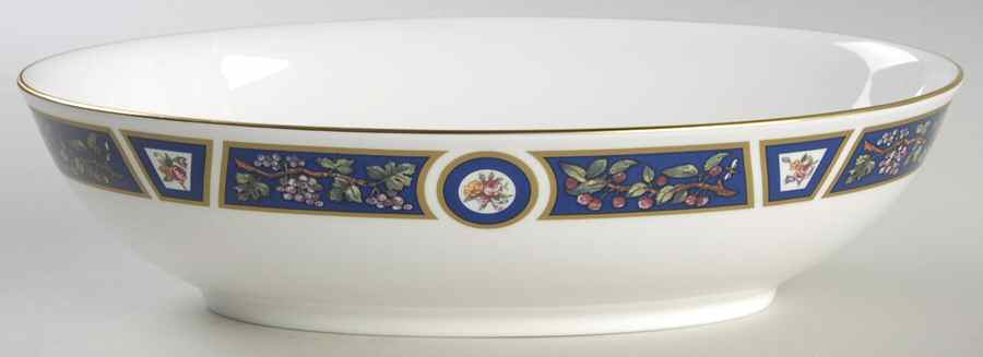 Marble Garden 10" Oval Vegetable Bowl by Pfaltzgraff-1