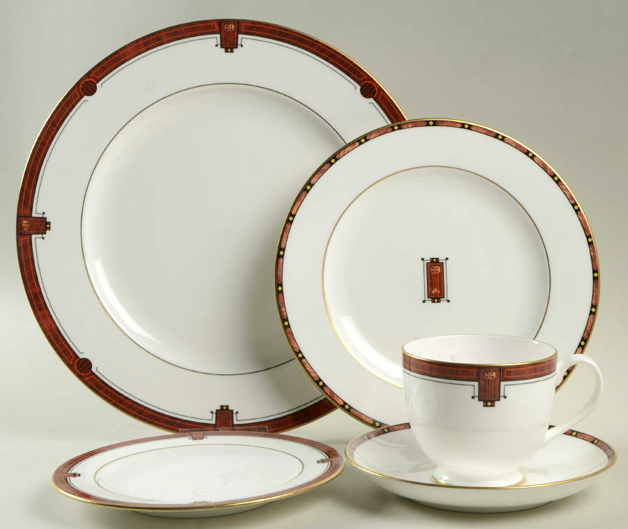 Marquetry 40 Piece Estate Set by Pfaltzgraff-1