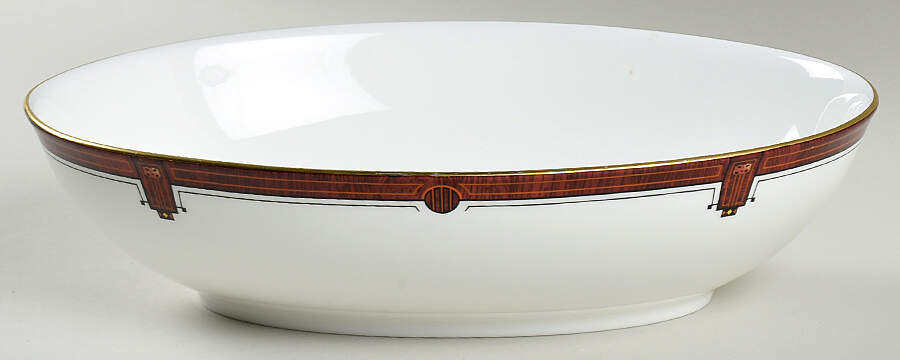 Marquetry 10" Oval Vegetable Bowl by Pfaltzgraff-1