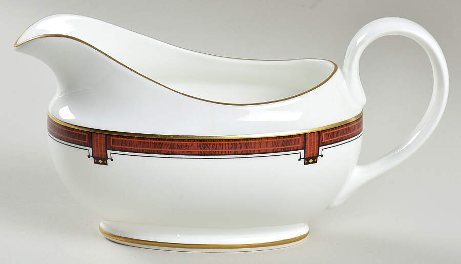 Marquetry Gravy Boat by Pfaltzgraff-1