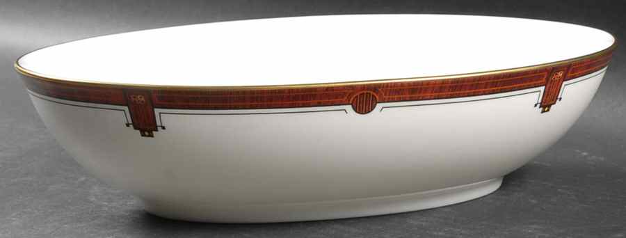 Marquetry 10" Oval Vegetable Bowl by Pfaltzgraff-1