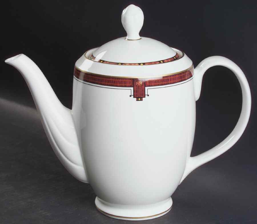 Marquetry Coffee Pot & Lid by Pfaltzgraff-1